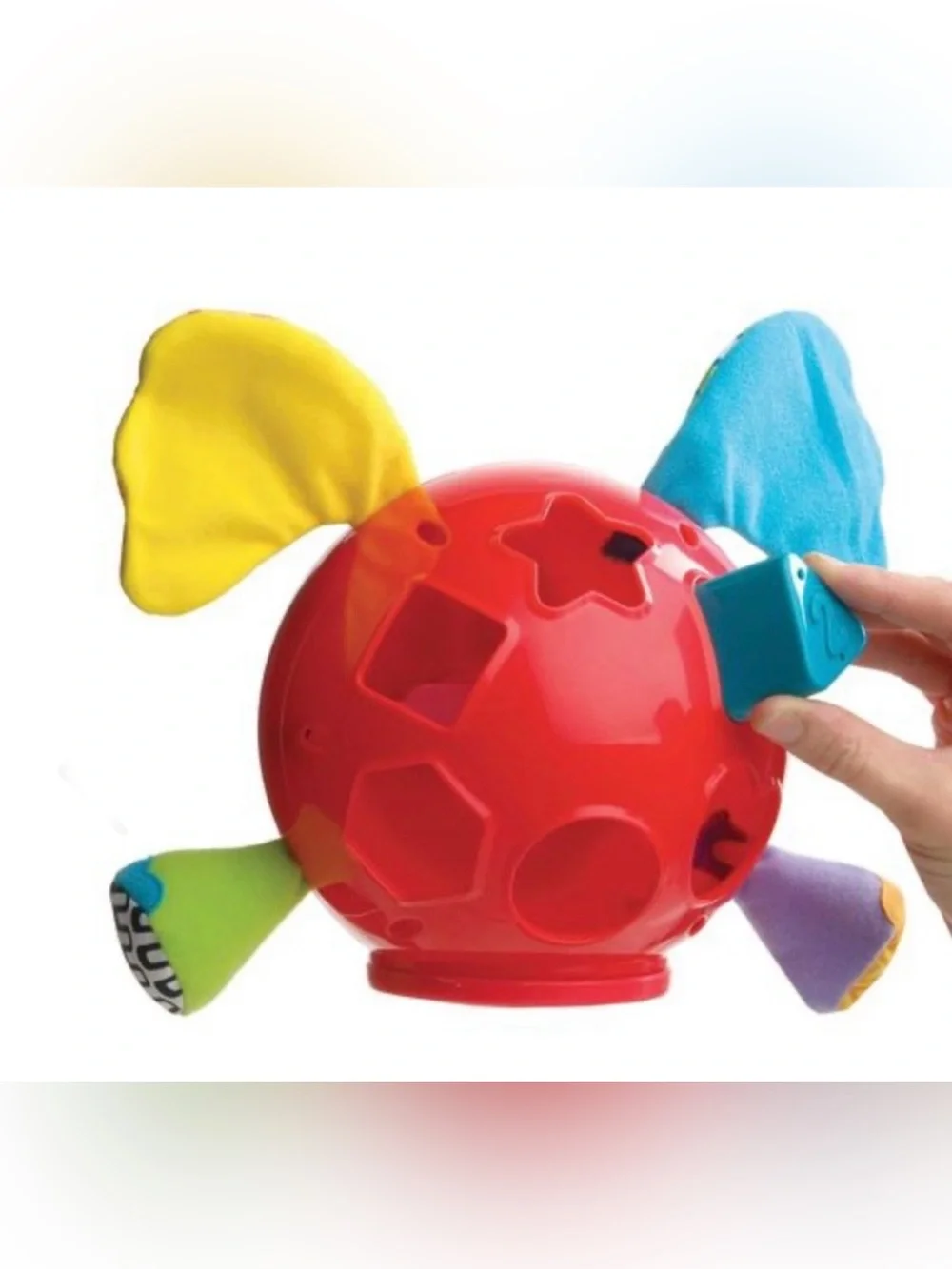 PLAYGRO - Baby Red Elephant Shape Sorter Toy - Kids Learning Toy